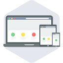 responsive, web, network, site