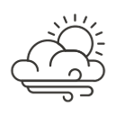 cloud, forecast, rain, sun, weather, wind