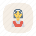 avatar, female, girl, person, profile, student, user