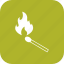 fire, flame, match stick 
