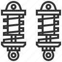 absorber, car, equipment, shock, automobile, machine, transportation