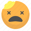 brain, emoji, emotion, face, smile