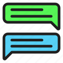 chat, dialogue, message, communications