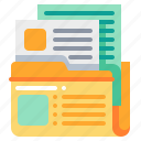 data, database, document, file, folder