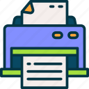 printer, office, document, machine, printout