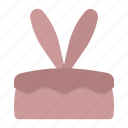 bunny, cake, chocolate, easter