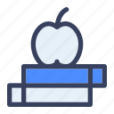 apple, book, education
