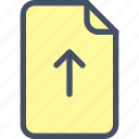 doc, download, file, save, upload, guardar