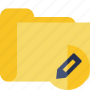 category, edit, folder