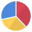 charts, circle, colors, pie 