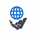 business, earth, global, hand, market