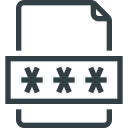 document, file, lock, password