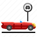 car, lot, parking, road, transport