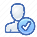account, user, done, check, tick