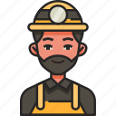 miner, mining, worker, avatar, man, mine, mining industry