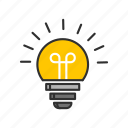 bulb, electricity, idea, light