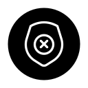 block, security, shield, unacceptable