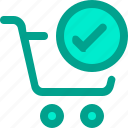buy, cart, check, shopping, trolley