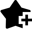 add, favourite, star, favorite, plus