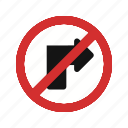 no right turn, sign, turn