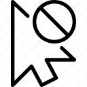 click, cursor, disable, mouse, tool