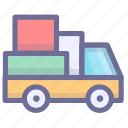 cargo, logistics, delivery, shipping, package, truck