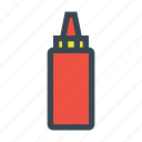 bottle, food, ketchup, restaurant, sauce
