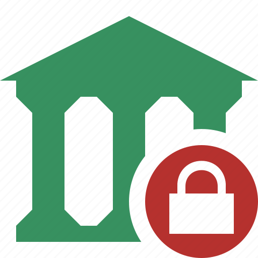 Bank, banking, building, business, finance, lock, money icon - Download on Iconfinder
