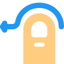 finger, slide, left, touch, gesture