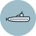 boat, military, submarine, underwater