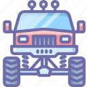 monster, transport, truck