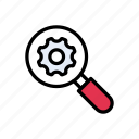 development, glass, magnifier, search, setting